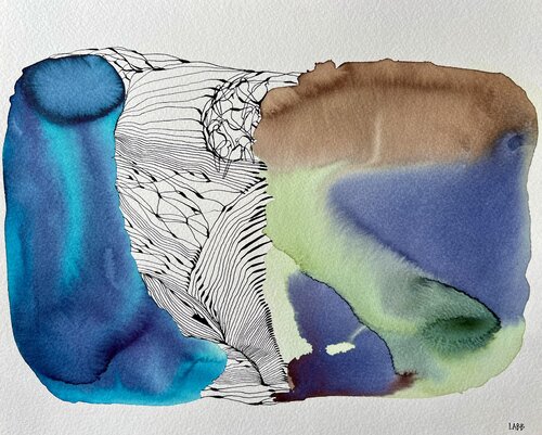 BLUE PARADISE par LABB, Œuvre sur papier en vente sur Singulart