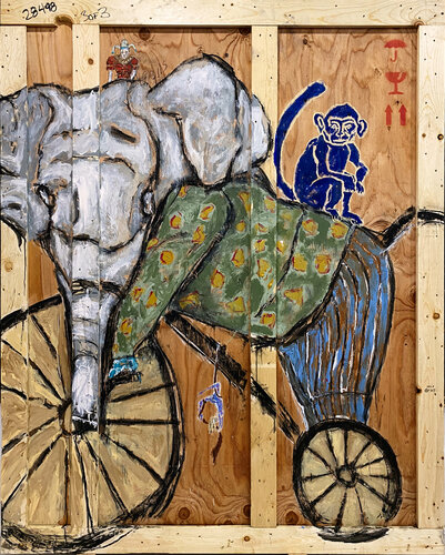 Last One Out Of The Circus Has To Lock Up Everything by Kris Gebhardt, Painting for Sale on Singulart