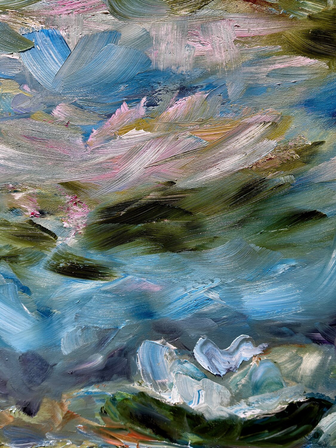 Northern Lights door Carine Van Hee (2025) : Schilderij Acryl, Spuitverf op  Canvas - Singulart, image size:1125x1500