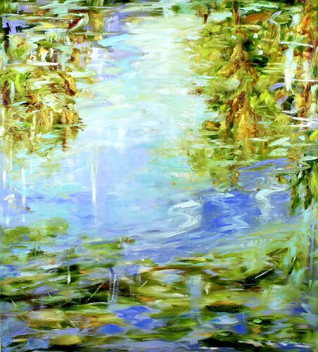 Pondering Complexities di Darlene Winfield, Pittura in vendita su Singulart