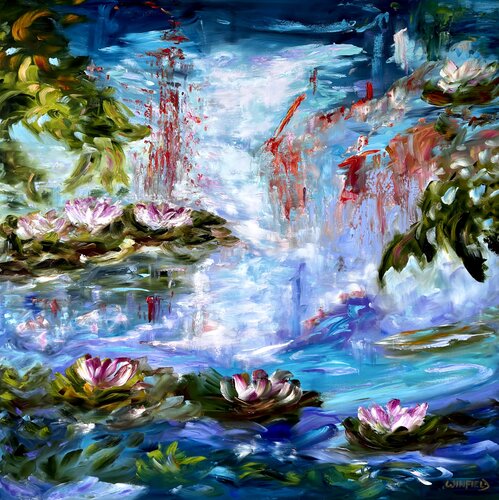 Dragonfly World by Darlene Winfield, 회화 for Sale on Singulart