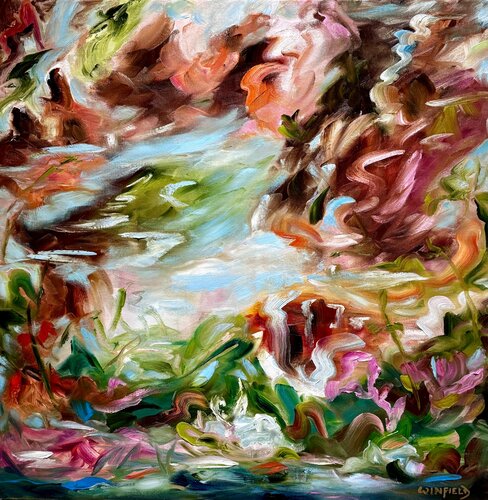 Pond Party by Darlene Winfield, 회화 for Sale on Singulart