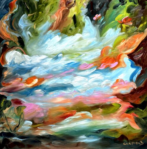 Reaching for Love by Darlene Winfield, 회화 for Sale on Singulart