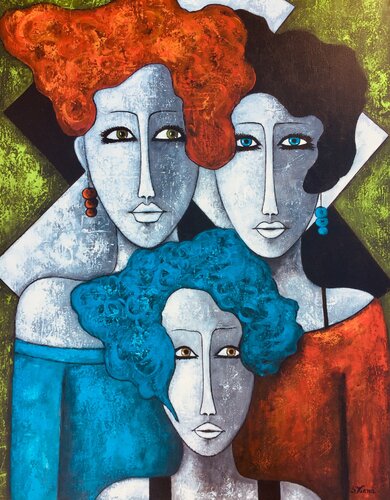 Générations van Salette Viana, Schilderij te koop op Singulart