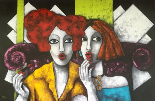 Fashion victims by Salette Viana, Painting for Sale on Singulart