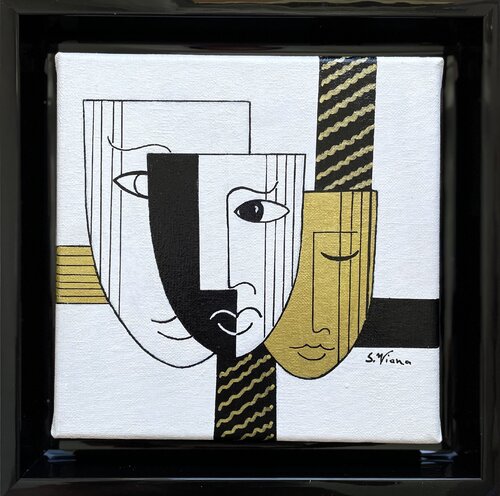 Masques 4 by Salette Viana, Painting for Sale on Singulart