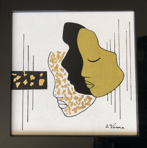 Black & Gold 4 by Salette Viana, Painting for Sale on Singulart
