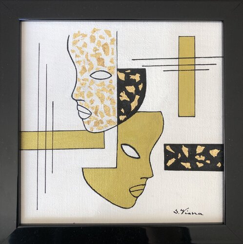 Black & Gold 5 di Salette Viana, Pittura in vendita su Singulart