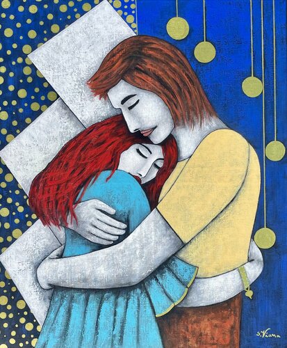 L'étreinte by Salette Viana, 회화 for Sale on Singulart