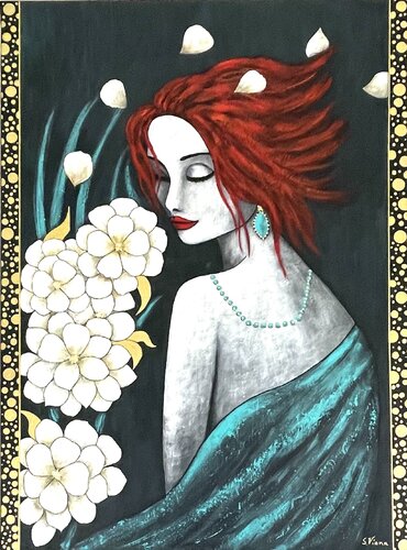 Le souffle des fleurs van Salette Viana, Schilderij te koop op Singulart