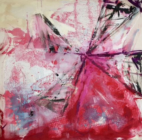 Vent Rouge by Angelika Michalik, 회화 for Sale on Singulart