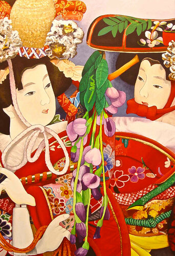 Hagoita One par Ella Joosten, Peinture en vente sur Singulart