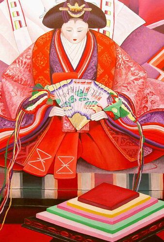 Hagoita Three di Ella Joosten, Pittura in vendita su Singulart