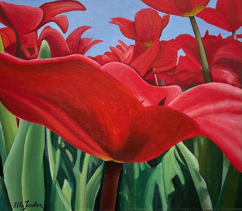 Flowering Time Two by Ella Joosten, Painting for Sale on Singulart