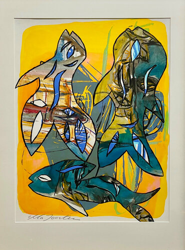 Three Fish by Ella Joosten, Work on Paper for Sale on Singulart
