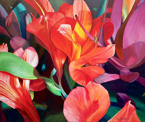 Bloom Two by Ella Joosten, Painting for Sale on Singulart