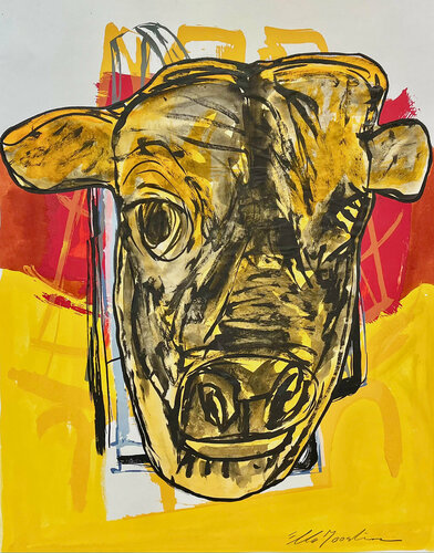 Cow One di Ella Joosten, Opera su carta in vendita su Singulart