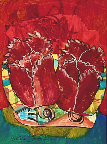 Tulips Five di Ella Joosten, Opera su carta in vendita su Singulart