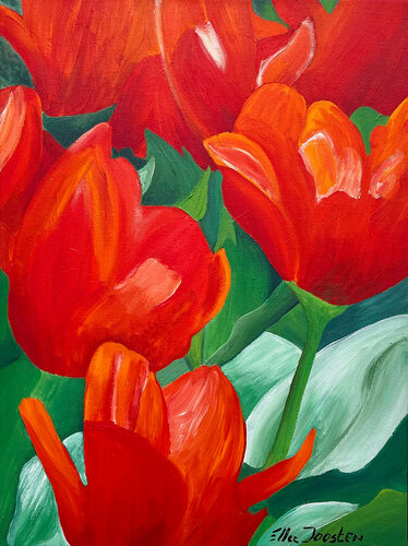 Flowering Time Three by Ella Joosten, Painting for Sale on Singulart