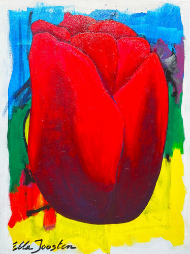 Red Tulip van Ella Joosten, Schilderij te koop op Singulart