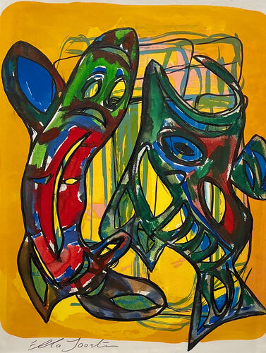 Dancing Fish Seven by Ella Joosten, Work on Paper for Sale on Singulart