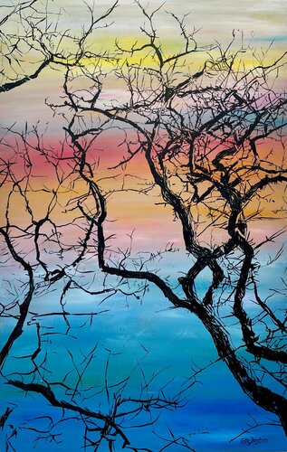 Forest Silhouette Seven by Ella Joosten, Painting for Sale on Singulart