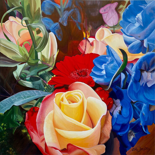 Bouquet Three by Ella Joosten, Painting for Sale on Singulart