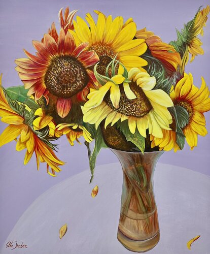 Sunflower Four by Ella Joosten, Painting for Sale on Singulart