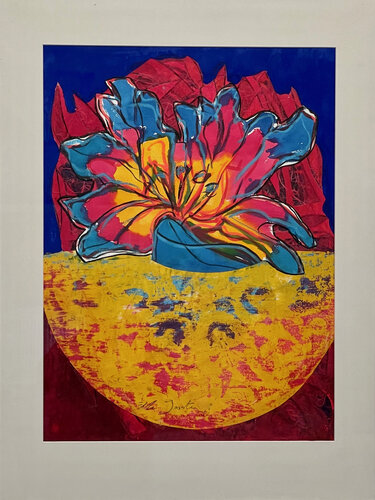Happy Flower Two par Ella Joosten, Œuvre sur papier en vente sur Singulart