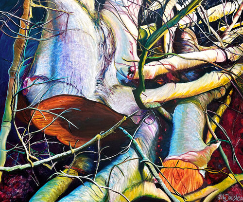 Green Wood by Ella Joosten, Painting for Sale on Singulart