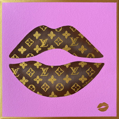 LOUIS PINK LIPS di Alla Grande, Pittura in vendita su Singulart