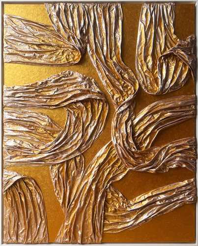 THE GOLDEN WAVES I von Alla Grande, Textil kaufen auf Singulart