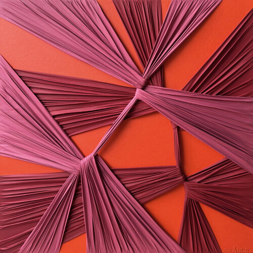 PINK DANCING BUTTERFLIES von Alla Grande, Textil kaufen auf Singulart