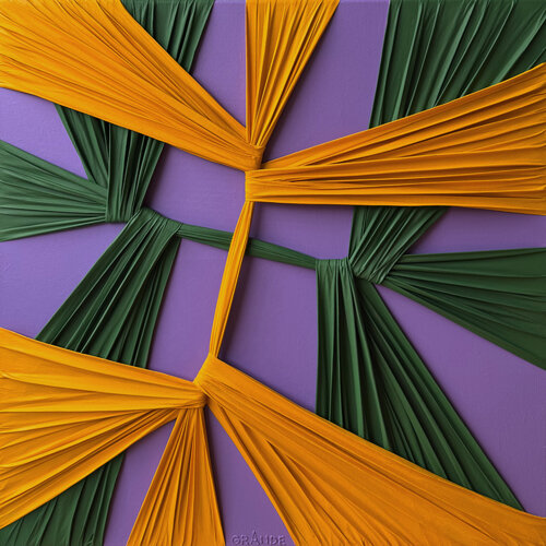 GREEN DANCING BUTTERFLIES von Alla Grande, Textil kaufen auf Singulart