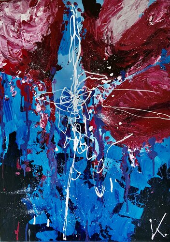 A bunch of flowers by Vanessa Kuhn, Painting for Sale on Singulart