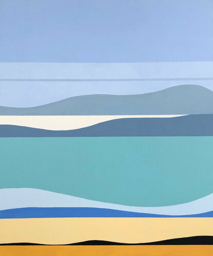 Horizontal waves 30 by Anna Medvedeva, 회화 for Sale on Singulart