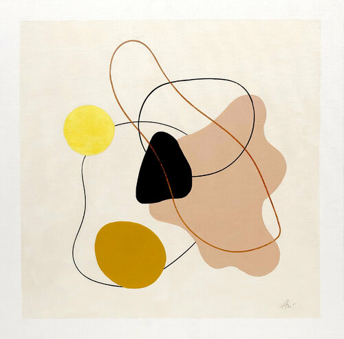 Geoforms Floating Forms 2 van Anna Medvedeva, Schilderij te koop op Singulart