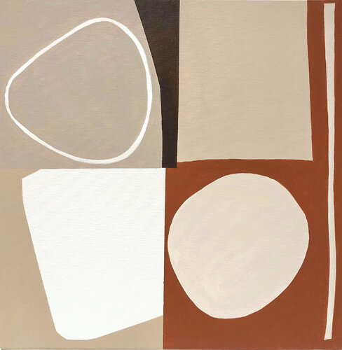 Composition with Black, Beige & Brown Anna Medvedeva