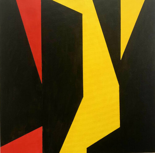 Composition with Red, Black & Yellow Anna Medvedeva