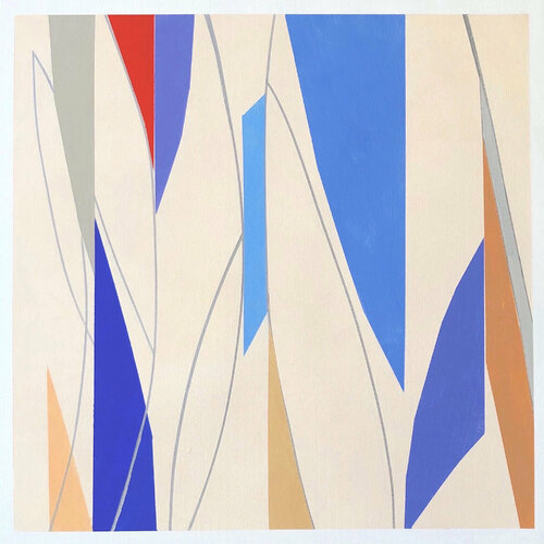 Geometric Composition Blue Red & Yellow Anna Medvedeva