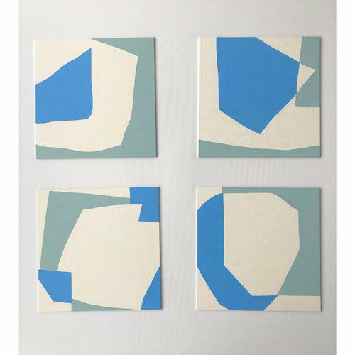 Abstract B70-B73 Set of 4 van Anna Medvedeva, Schilderij te koop op Singulart