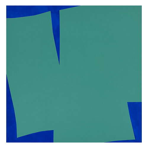 Geoforms Green & Blue von Anna Medvedeva, Malerei kaufen auf Singulart