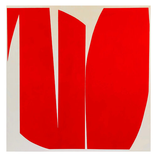 Geoforms Red & Beige von Anna Medvedeva, Malerei kaufen auf Singulart