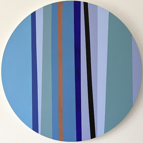 Stripes Blue 16 di Anna Medvedeva, Pittura in vendita su Singulart