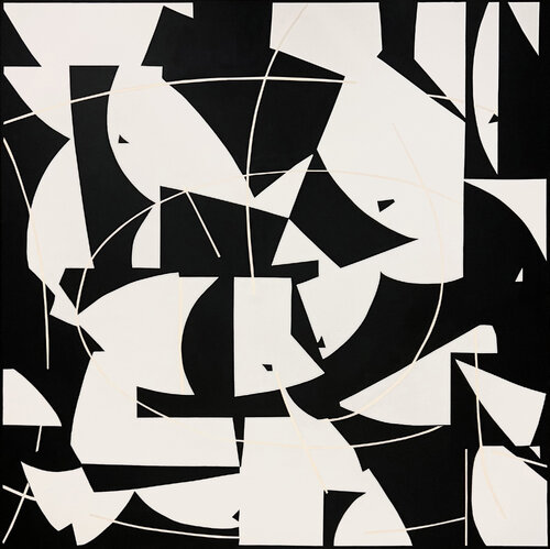 Floating Forms and Lines von Anna Medvedeva, Malerei kaufen auf Singulart