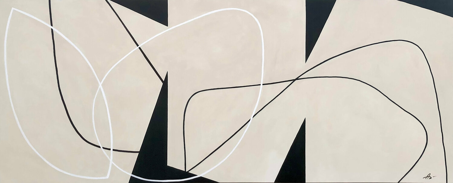 Geometric Composition Black & Beige Anna Medvedeva