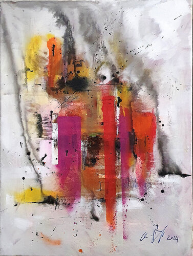 Wenn es dunkel und kalt wird in New York by Christian Büffel, Painting for Sale on Singulart