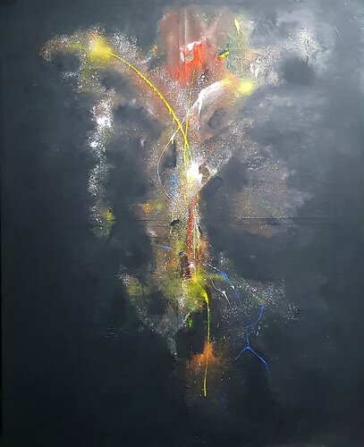 Viertel vor di Christian Büffel, Pittura in vendita su Singulart