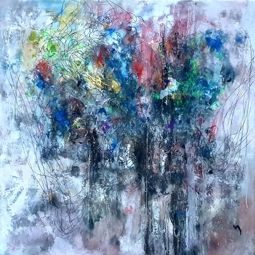 Geschichten im Licht di Christian Büffel, Pittura in vendita su Singulart