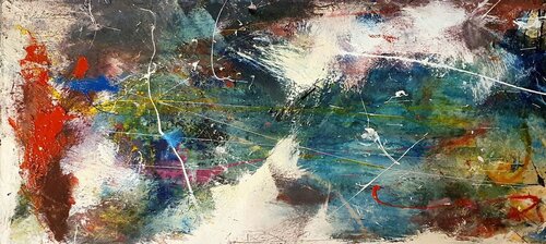 Körper im Werden I: Freilegung van Christian Büffel, Schilderij te koop op Singulart